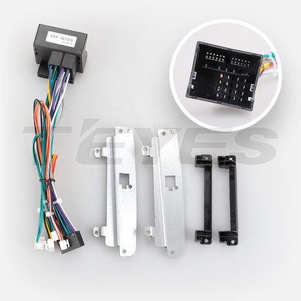 Комплект рамки с разъёмами 9"+can Mercedes R-class W251 2005-2013 с кнопками - Car-Smart 215F2