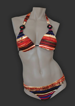 Оригинальный купальник-бикини с декором (Размер: 36) (Цвет: разноцветный)