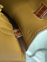 Сумка Hermes из кожи крокодила 25 см