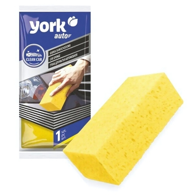 Губка для автомобиля 21*11*6,5см, поролон 18 кг/м3 YORK