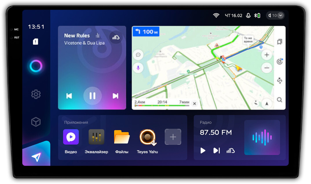Магнитола для Ford Escape, Mazda Tribute 2000-2007 - Teyes CC3-2K QLed Android 10, ТОП процессор, SIM-слот, CarPlay