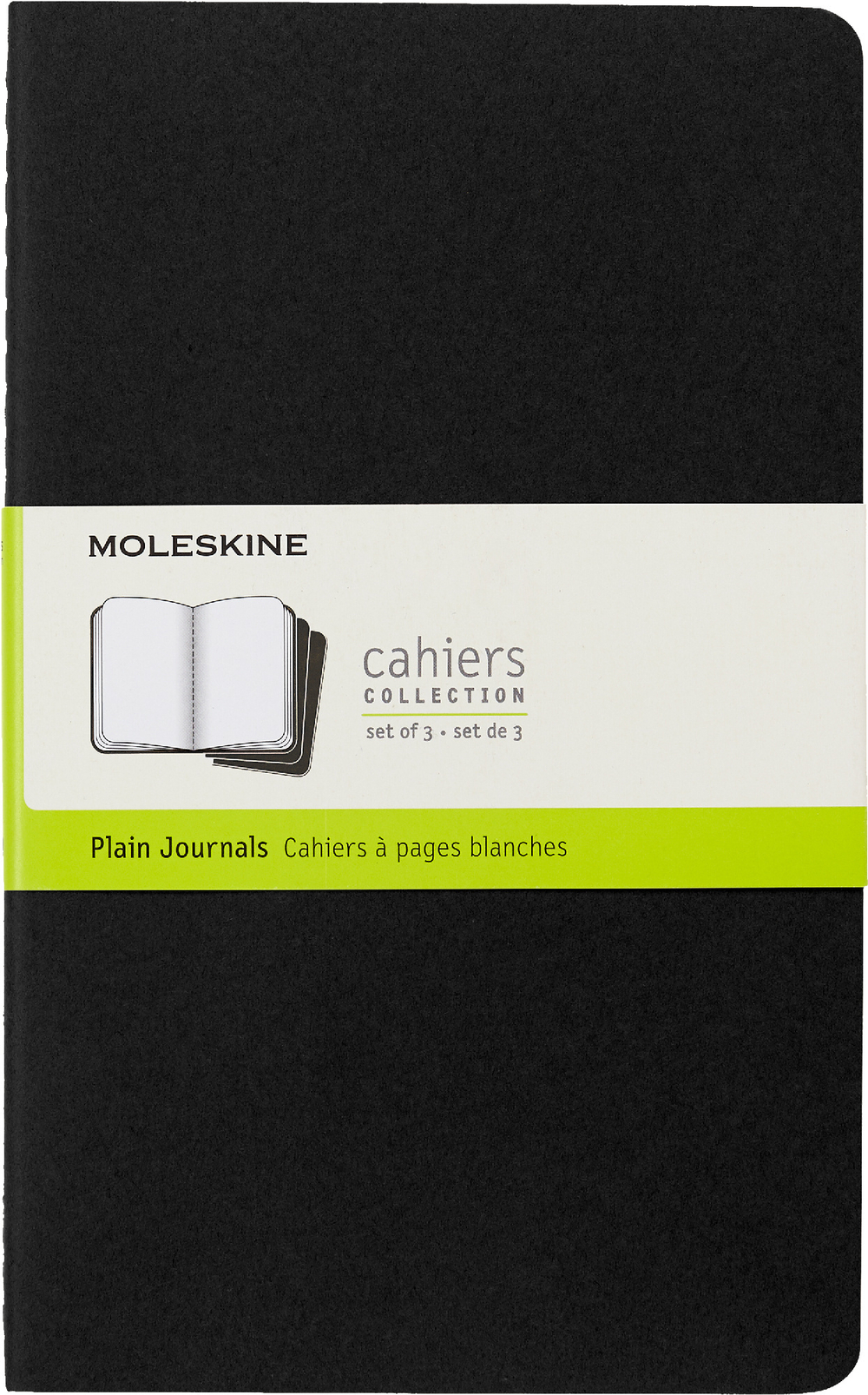 Блокнот Moleskine Cahier Journal (QP318) 13х21 cм нелинованный черный (3 шт.)