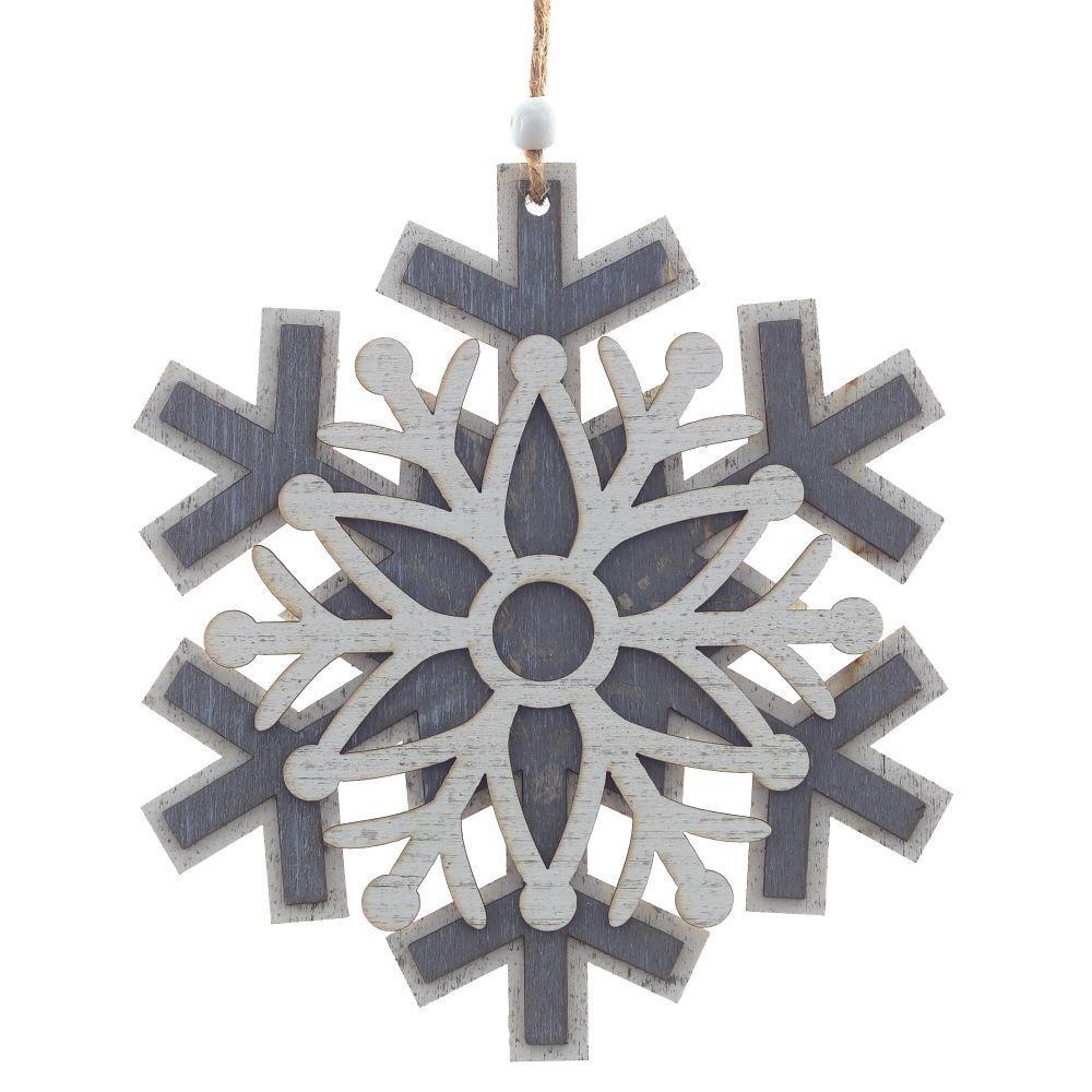 GAEM Украшение новогоднее "Снежинка", L15 W0,5 H16 см, 3в.