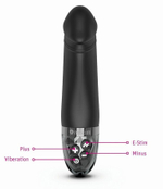 Черный вибратор с электростимуляцией Real Deal Neal - 16,5 см. (Цвет: черный)