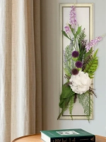 Искусственные цветы для декора стен