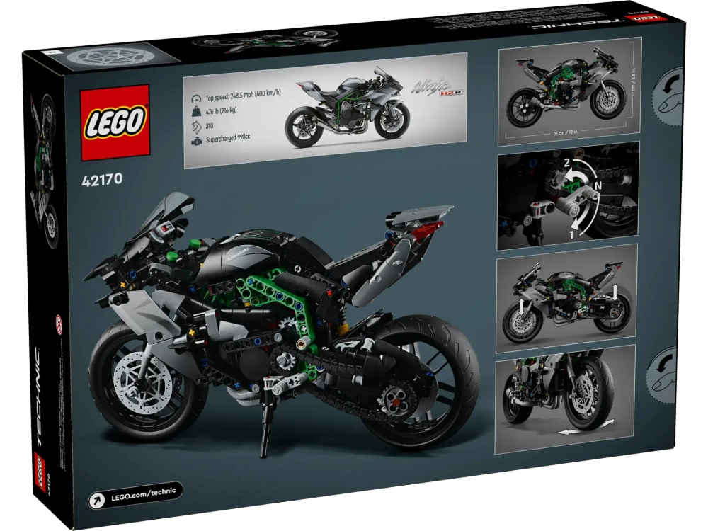 Конструктор LEGO Technic 42170 Мотоцикл Kawasaki Ninja H2R