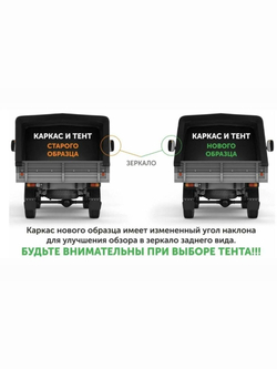 Тент УАЗ 33036 металлический борт старого образца черный. Толстый.