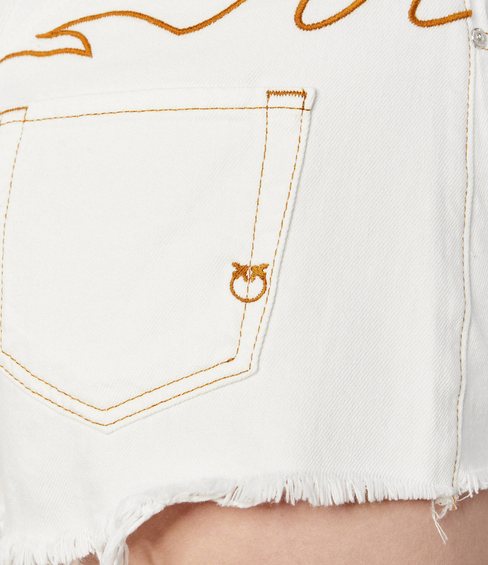 Джинсовые шорты HONEY Pinko - белый(103627 A1VD)