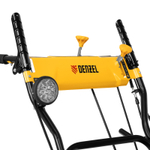 Гибридная снегоуборочная машина с функц. подметания SWB-800, 212 сс, руч. старт, 2 насадки// Denzel