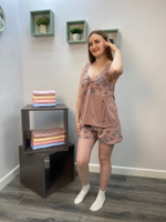 Пижама женская "Дана К.П" П-246 шорты (149)