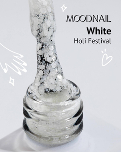 Гель-лак MOODNAIL Holi Festival White, 10г