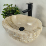 Каменная раковина из оникса Erozy White EO-04247 (41*32*15) 0212 из натурального камня