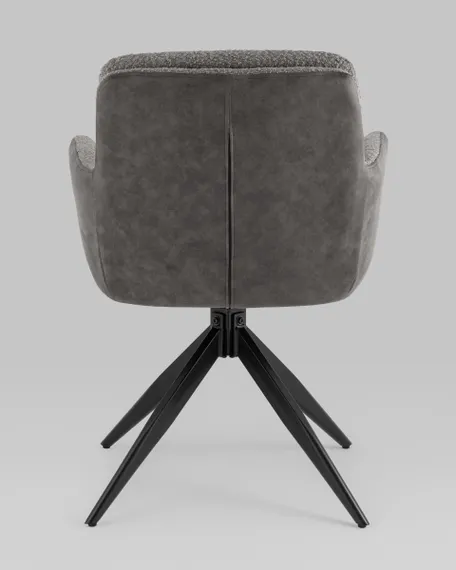 Стул обеденный Waldo серый с серой экокожей