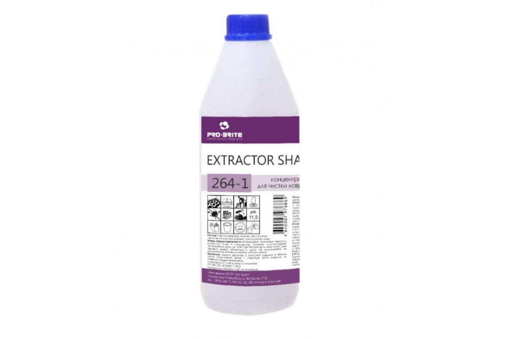 Усиленное средство для экстракторной чистки ковров Pro-Brite EXTRACTOR SHAMPOO PLUS 1 л 264-1