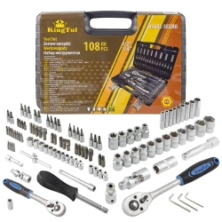 Набор инструментов 108пр.1/2'',1/4''(6гр.) KINGTUL KT-41082-5EURO