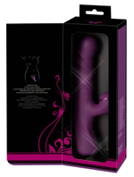 Фиолетовый вибратор-кролик с функцией постукивания и фрикциями 3 Function Rabbit Vibrator - 23,7 см. (Цвет: фиолетовый)