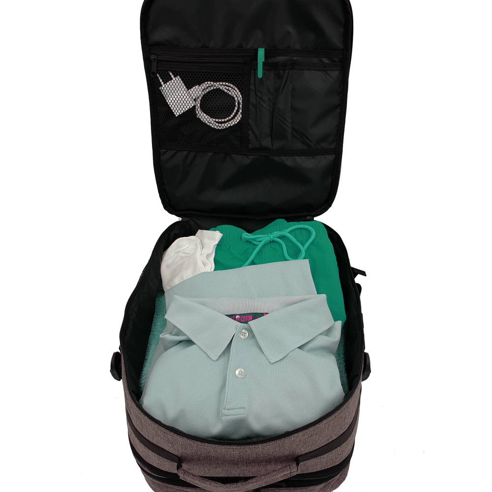Рюкзак-трансформер для ручной клади Pobedabags 36x30x27/20 Grey Advanced