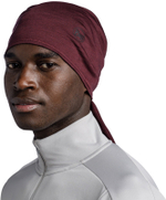 Тонкий шерстяной шарф-труба Buff Merino Lightweight Solid Garnet