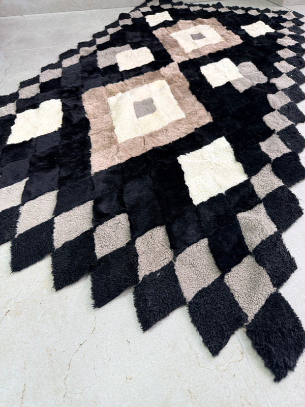 Покрывало меховое ковер из шкуры овчины