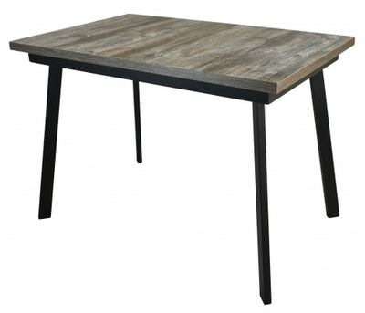 Стол ПГ-45  раздвижной 700х1100(+300) (сосна пасадена, эмаль черный муар)