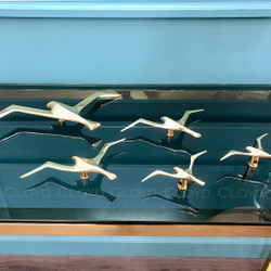 Декор настенный Cloyd арт.50158 / шир. 12 см - латунь / серия 1634