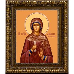 Моника Тагастинская (Тагастская) святая блаженная. Икона на холсте.