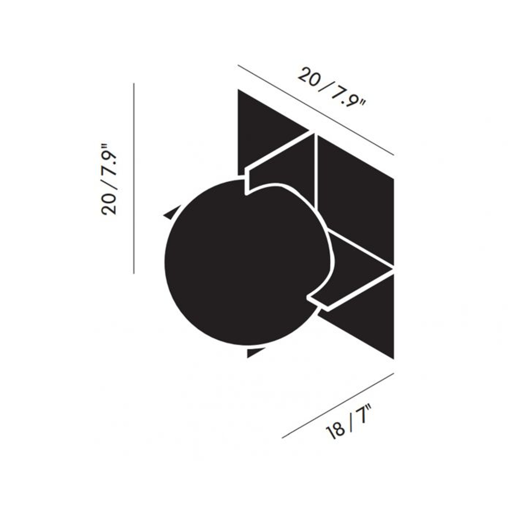 Настенный/Потолочный светильник Plane Surface
