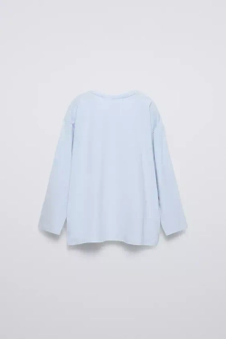 ZARA ПИЖАМА С ПРИНТОМ «ПАНДЫ», ГОЛУБОЙ