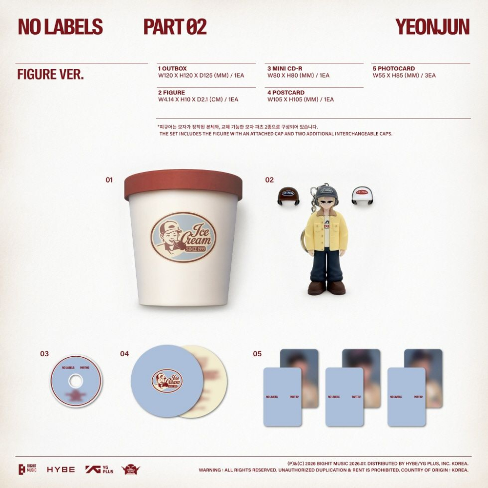 (ПРЕДЗАКАЗ) Альбом YEONJUN - NO LABELS : PART 02 FIGURE Version