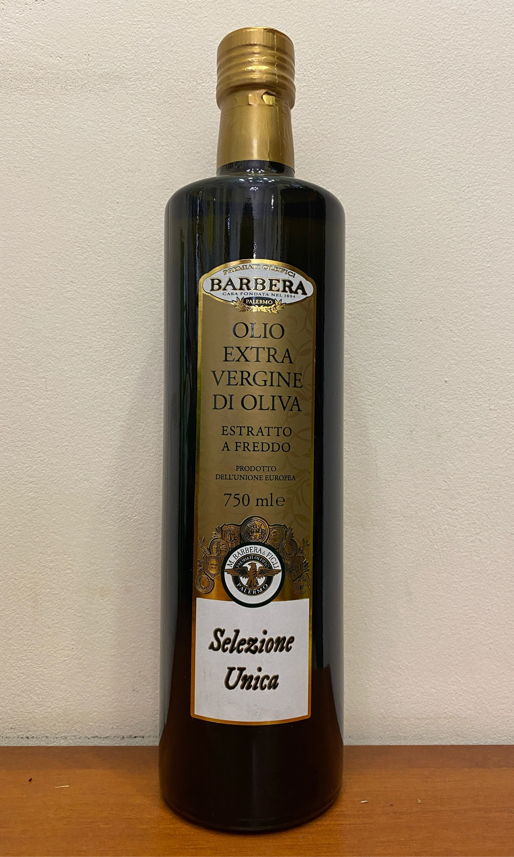 Оливковое масло BARBERA Selezione Unica  Extra Virgin 750 мл Италия