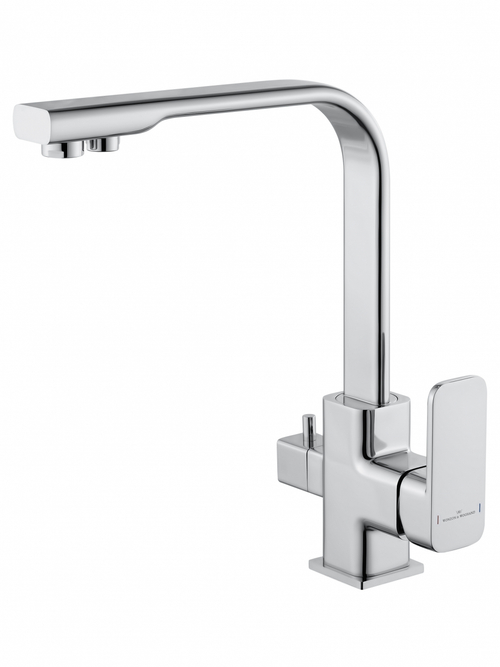 Смеситель для кухни с подключением фильтра WONZON & WOGHAND, Хром (WW-88458004-CR)