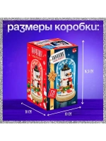 Конструктор блочный ночник «Снеговик», 131 деталь, с гирлянд