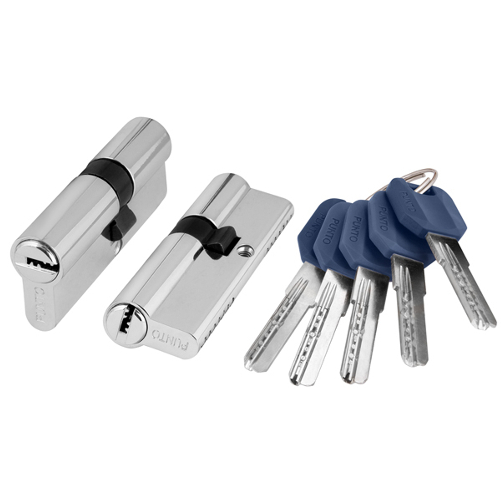 Цилиндровый механизм (Z400/90) Z4000Key90(30+10+50) CP хром