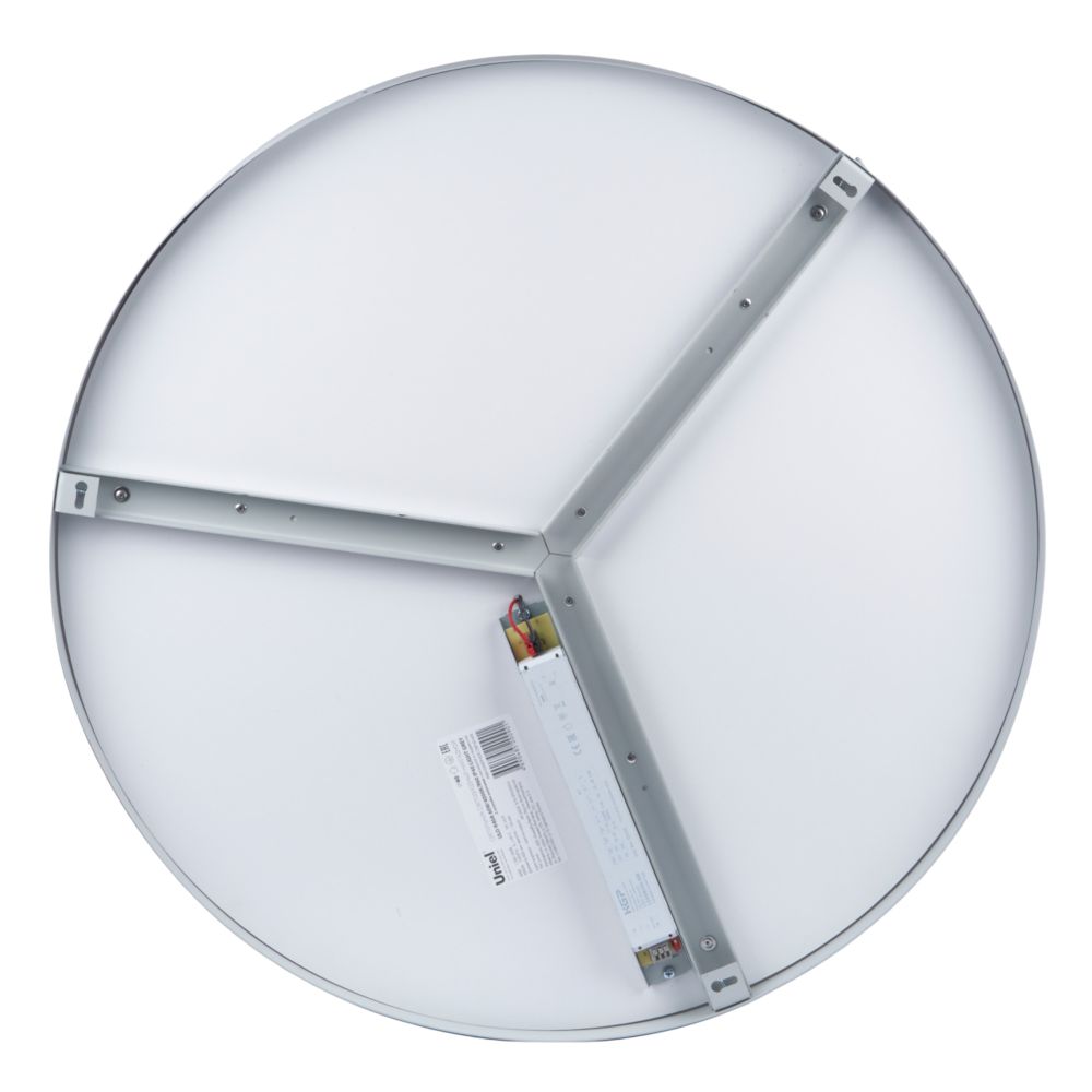 ULO-K40A 60W-4000К-R60 IP40 LIGHT GREY Светильник светодиодный накладной. Белый свет 4000K. Диаметр 600мм. Корпус светло-серый. ТМ Uniel