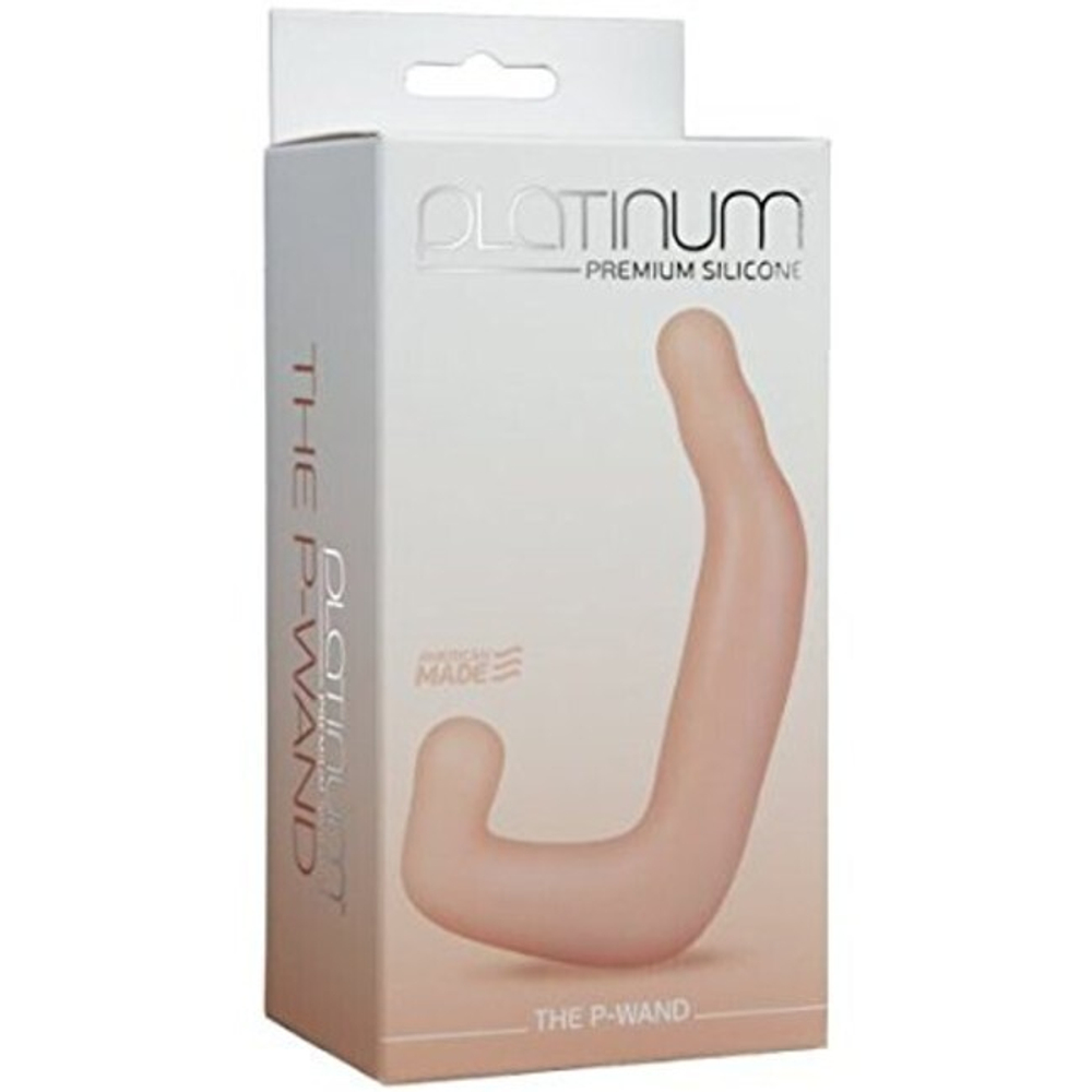 Силиконовый стимулятор простаты The P-Wand (Цвет: телесный)