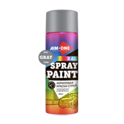 Aim-One Краска-спрей RAL-7046. Серая
