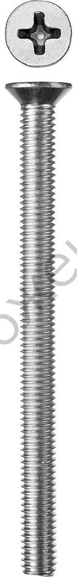 ЗУБР DIN 965 кл. пр. 4.8, M6 x 85 мм, винт с потайной головкой, цинк, 5 кг (303110-06-085)