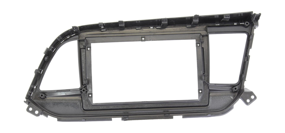 Комплект рамки с разъёмами 9" Hyundai Elantra 6 2019-2020 (монохром) карбон - Car-Smart 7165A1