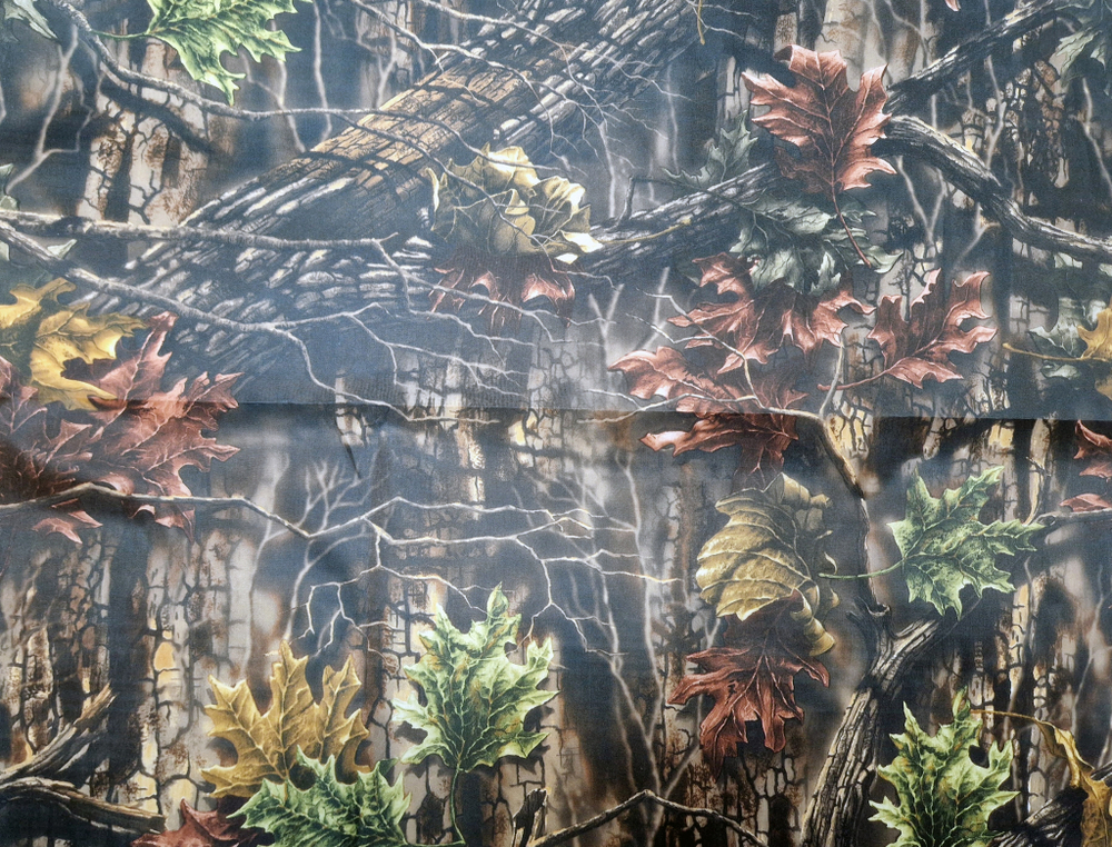 Ткань курточная Prival Oxford 210D PU 1000, 120г/м2, 1.5х5м, принт камуфляж C-64