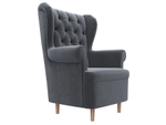 Кресло Торин Люкс, Серый, Велюр, 108497