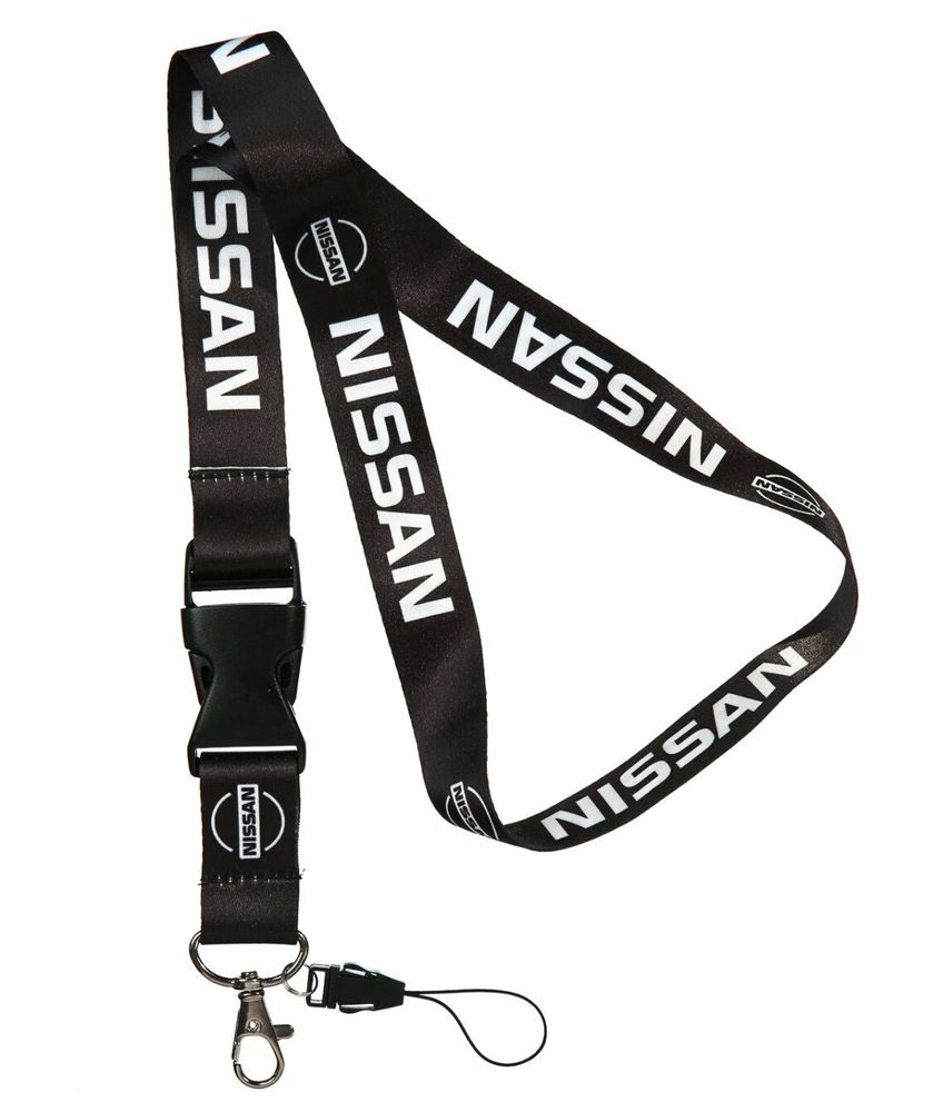 Nissan / Брелок-лента на шею (для ключей, бейджа) тканевый с логотипом и карабином
