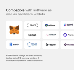SecuX XSEED — Металлическая пластина для защиты сид-фразы криптокошелька