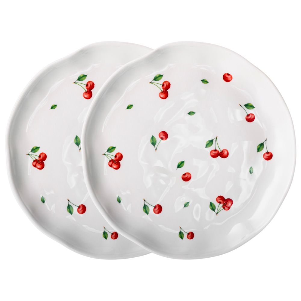 НАБОР ТАРЕЛОК ЗАКУСОЧНЫХ LEFARD "CHERRY" 2 ШТ. 21*21,5*2,5 СМ