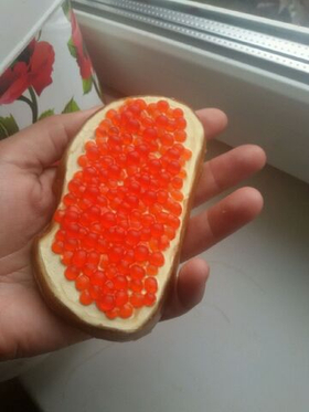 Форма для шоколада пластиковая Икра красная