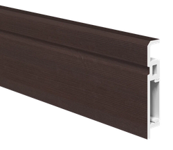 Напольный плинтус ПВХ Foresta Aviv Лиственница темная FA 014 2000х70х13 мм