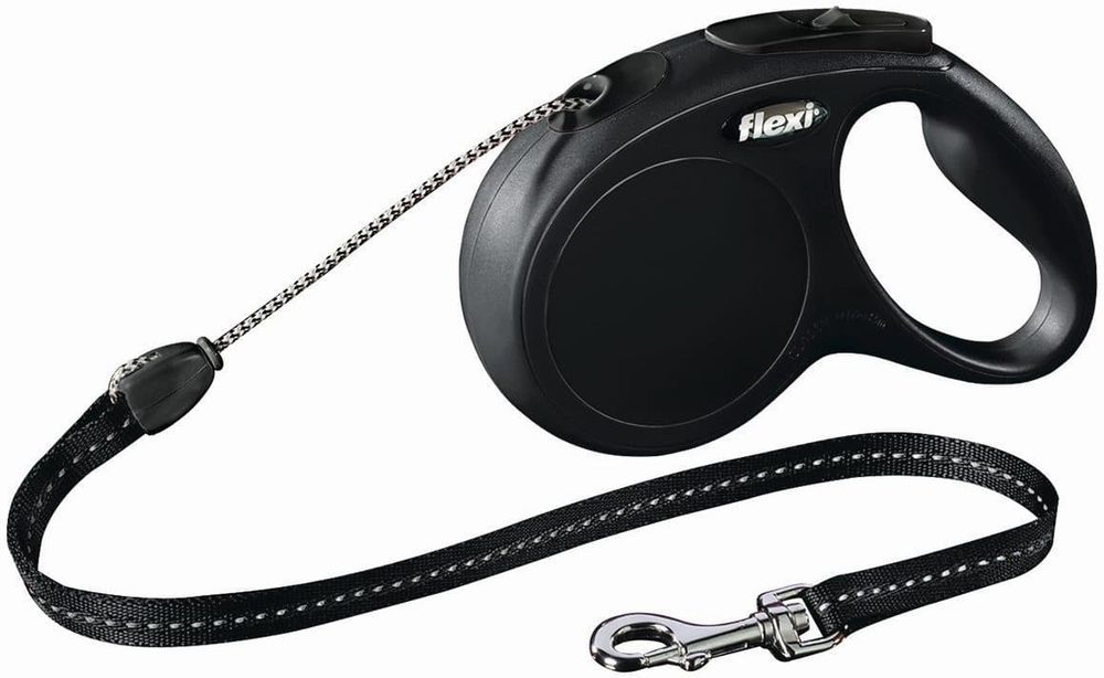 FLEXI рулетка NEW Classic Basic S (до 12 кг) трос 5 м черная