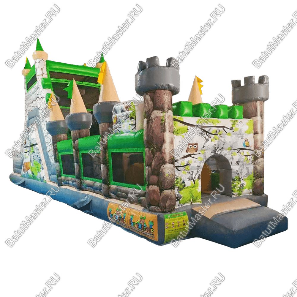 Надувная полоса препятствий "Лесной дворец"