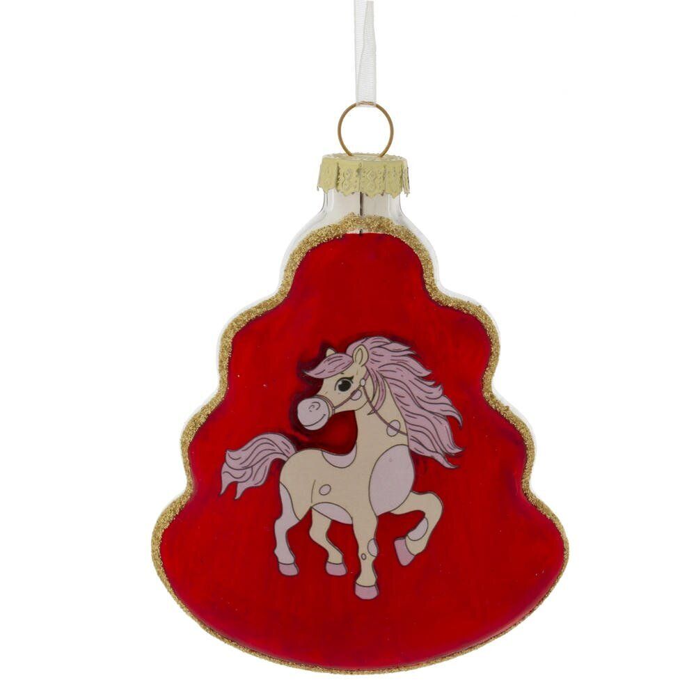 GAEM Украшение новогоднее "Елочка с лошадкой", L8 W2,5 H11 см