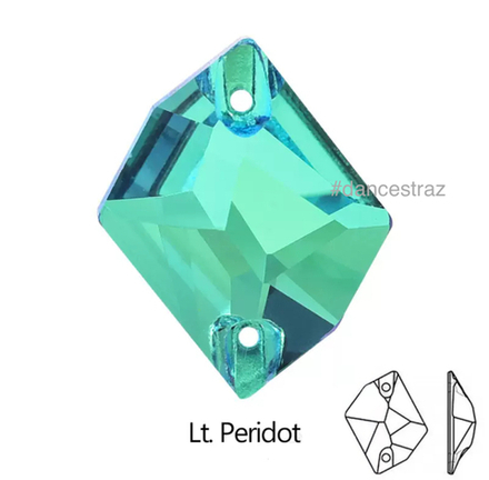 Стразы пришивные, Cosmic, Light Peridot, 214, 13*17mm, (96 ea/pkg), 5A+, (F2)