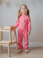 Свитшот прямой Mjölk Солнышки розовые, уценка